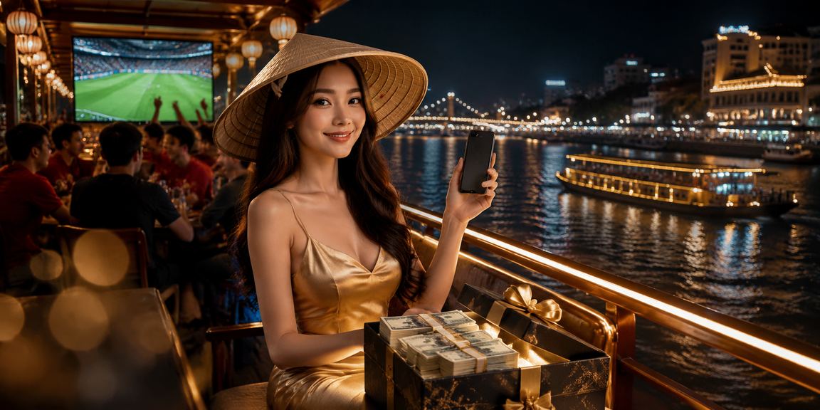 Người dùng vùng Mekong đặt cược qua điện thoại với nón lá truyền thống
